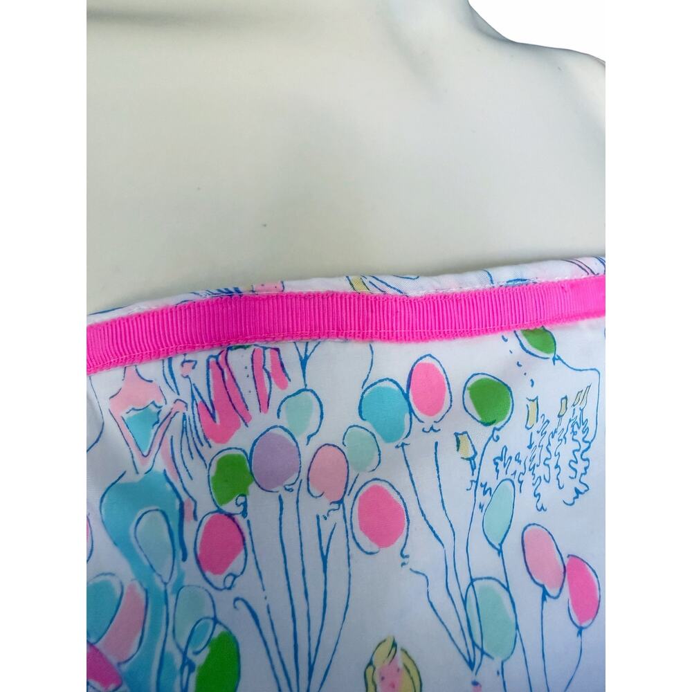 Lilly Pulitzer Pop Lowe Girls Balloons Strapless Dress Size 4 - Picture 7 of 14